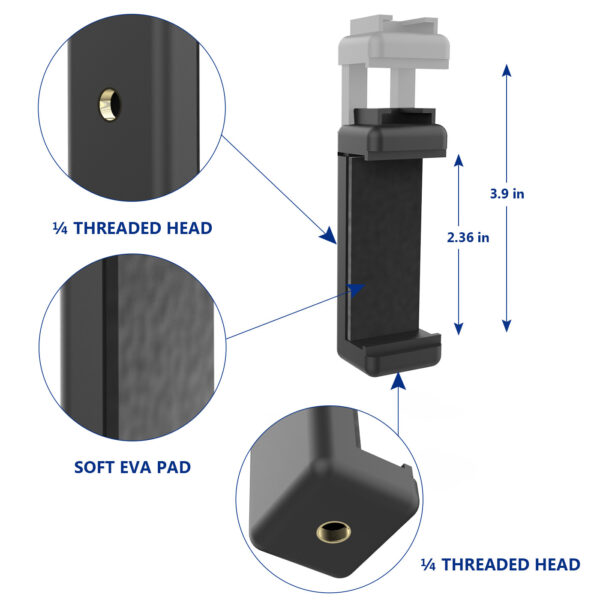 Voinap Continuity Camera Mount for MacBook Laptops, Monitor Phone Mount with Clip for Webcam Video Conference, Compatible with iPhone, Samsung - 图片 3