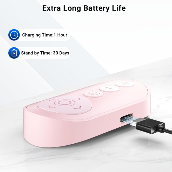 Wireless Camera Remote Control with Zoom for iPhone & Android, Versatile Shutter with Front/Rear Camera Switch for Photo & Video, Smartphone Remote Clicker for TikTok - 图片 13