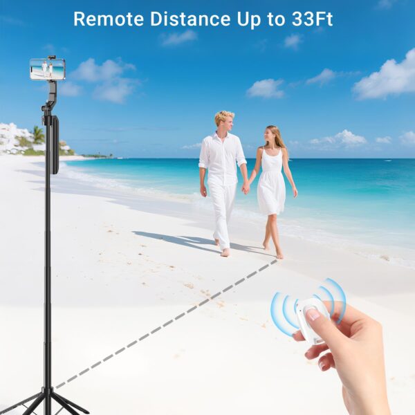 Wireless Phone Camera Remote Control, Rechargeable Selfie Shutter for Photos & Videos, Portable Photo Clicker Compatible with iPhone & Android Smartphones - 图片 4