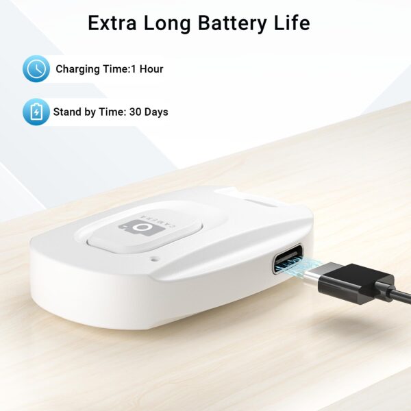 Wireless Phone Camera Remote Control, Rechargeable Selfie Shutter for Photos & Videos, Portable Photo Clicker Compatible with iPhone & Android Smartphones - 图片 7