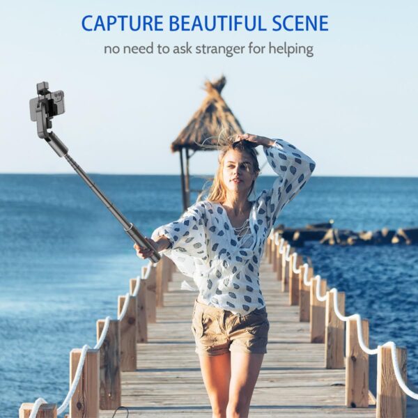 Extendable Auto Face Tracking Tripod with Light, 360 Rotating Tripod, Both Auto or Manual Moving Control, Smart Cameraman Shooting for Video, Vlog, Live Stream - 图片 7